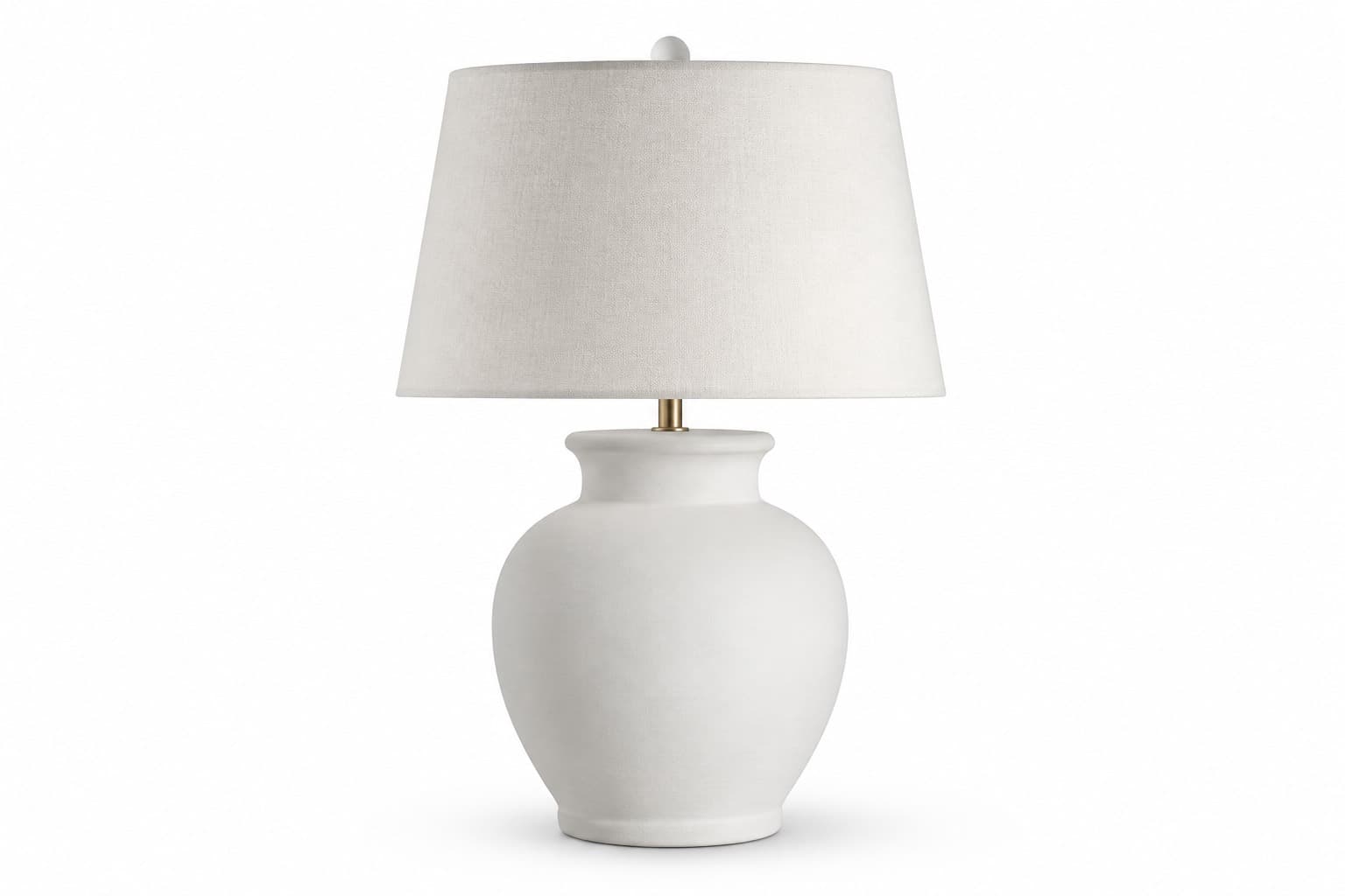 Ceramic Table Lamp Matte White